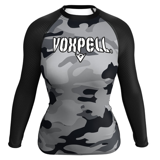 Ash Camo (Women's Rash Guard) Excelsior