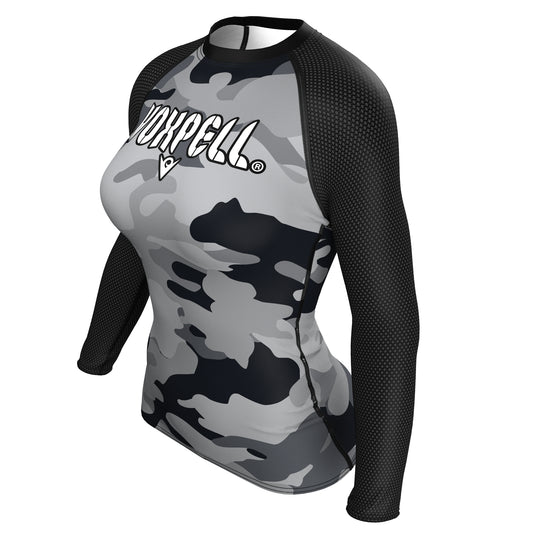Ash Camo (Women's Rash Guard) Excelsior