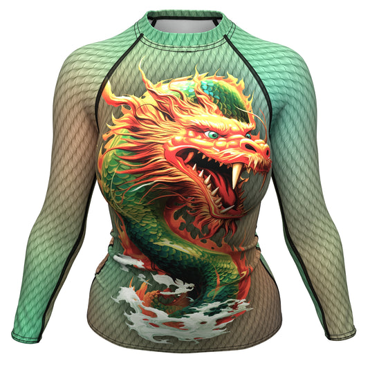 Voxpell Flying Dragon (Women's Rash Guard) Martial Warrior