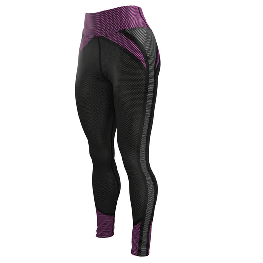 Voxpell Galaxy (Fuchsia/Grey) (Women's Yoga Pants) Excelsior
