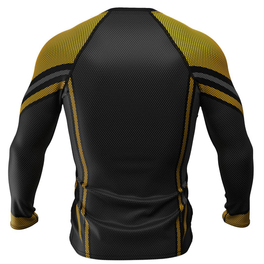 Voxpell Galaxy (Yellow/Grey) (Men's Rash Guard) Excelsior