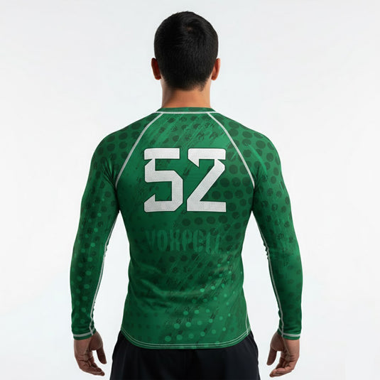México - MEX 52 - Country Codes (Men's Rash Guard) Olympian