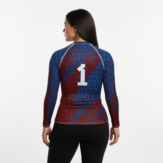 Puerto Rico - PUR 1 - Country Codes (Women's Rash Guard) Olympian