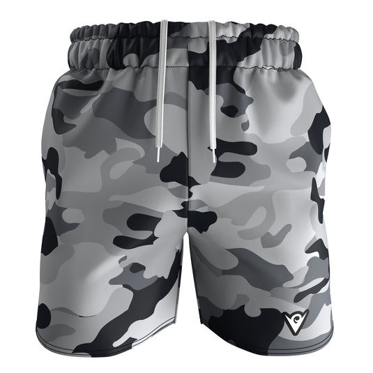 Ash Camo (Men's Sports Shorts - Recycled Polyester) Excelsior/Urban