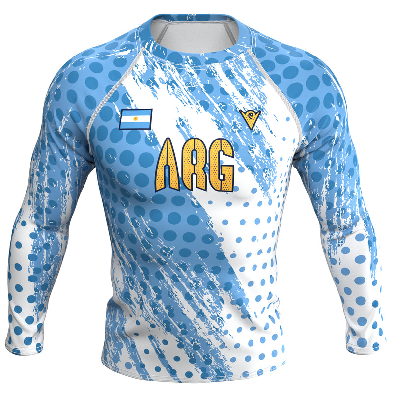 Load image into Gallery viewer, Argentina - ARG 54 - Country Codes (Men's Rash Guard) Olympian
