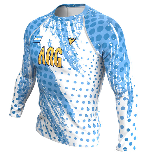 Argentina - ARG 54 - Country Codes (Men's Rash Guard) Olympian