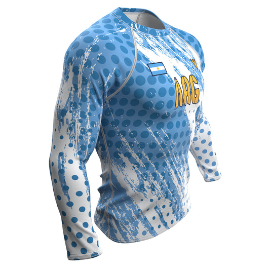 Argentina - ARG 54 - Country Codes (Men's Rash Guard) Olympian