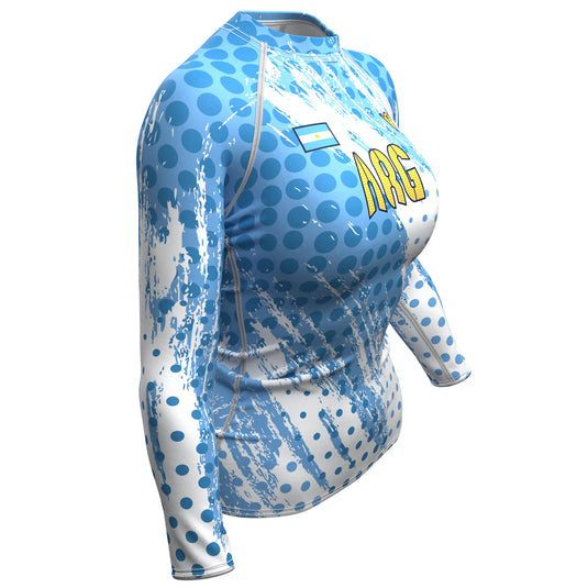 Argentina - ARG 54 - Country Codes (Women's Rash Guard) Olympian
