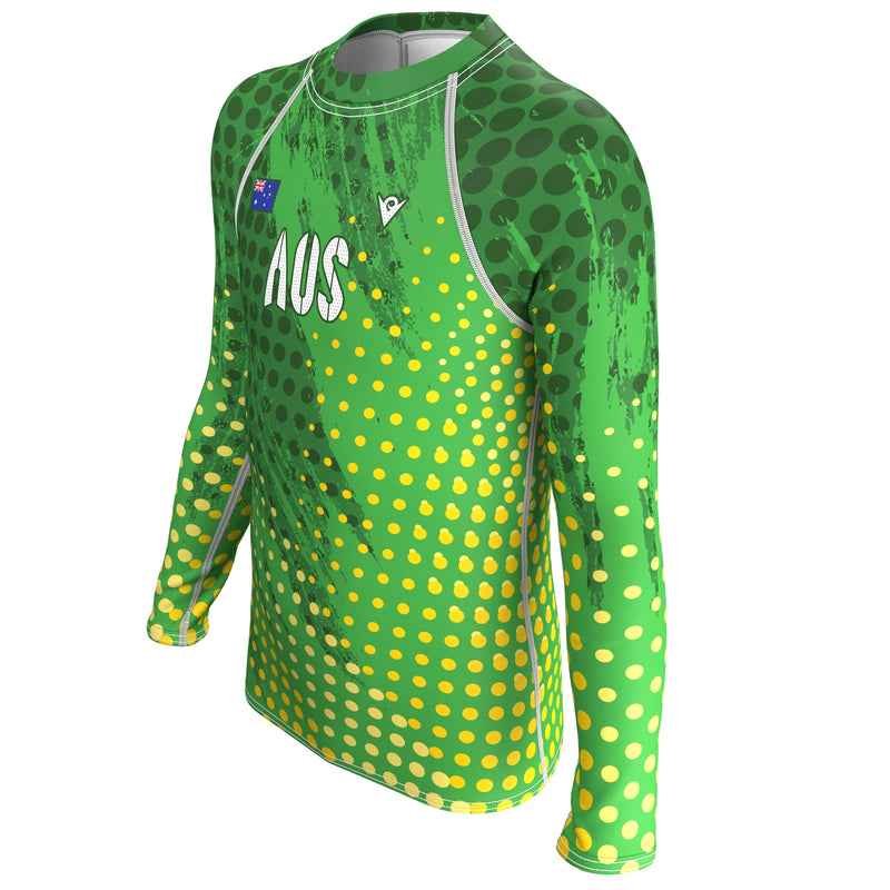 Load image into Gallery viewer, Australia - AUS 61 - Country Codes (Boys&#39; Rash Guard) Olympian
