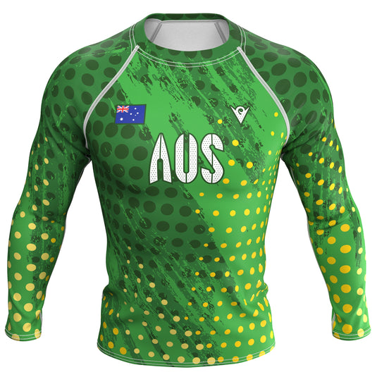 Australia - AUS 61 - Country Codes (Men's Rash Guard) Olympian