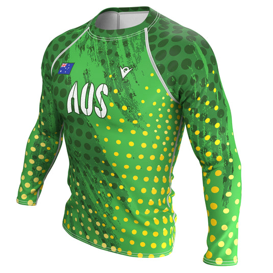 Australia - AUS 61 - Country Codes (Men's Rash Guard) Olympian