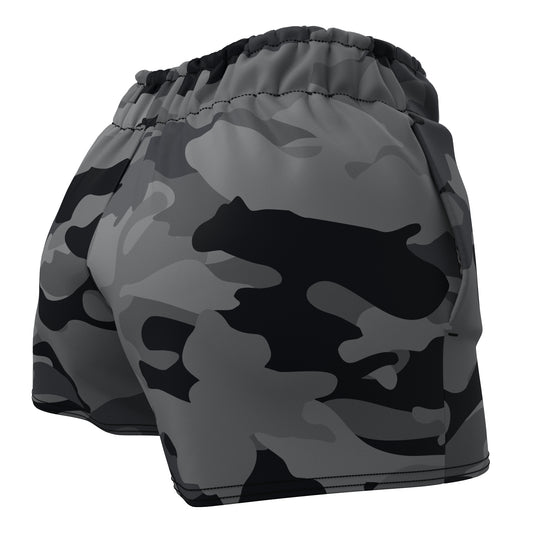 Ash Camo (Women's Sports Shorts - Recycled Polyester) Excelsior/Urban