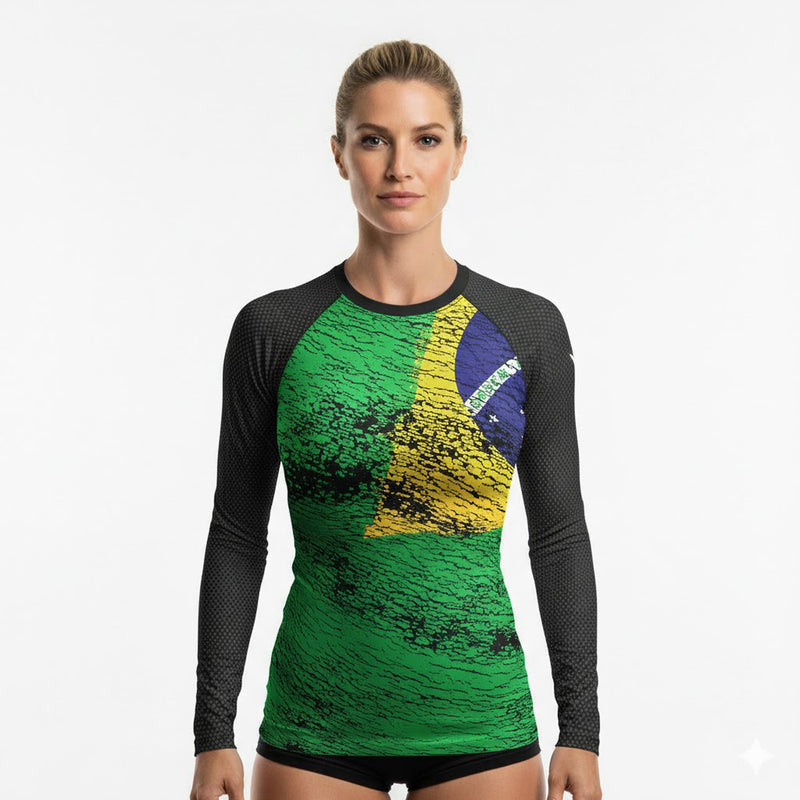 Load image into Gallery viewer, Brazil (Brasil) - Urban (Women&#39;s Rash Guard) Olympian
