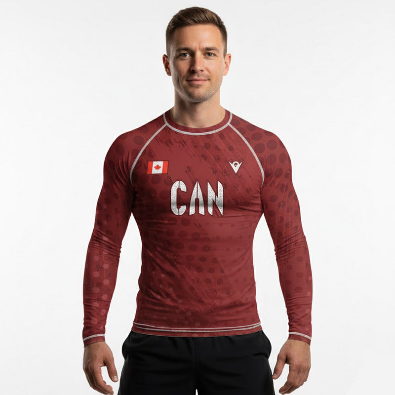 Load image into Gallery viewer, Canada - CAN 1 - Country Codes (Men&#39;s Rash Guard) Olympian
