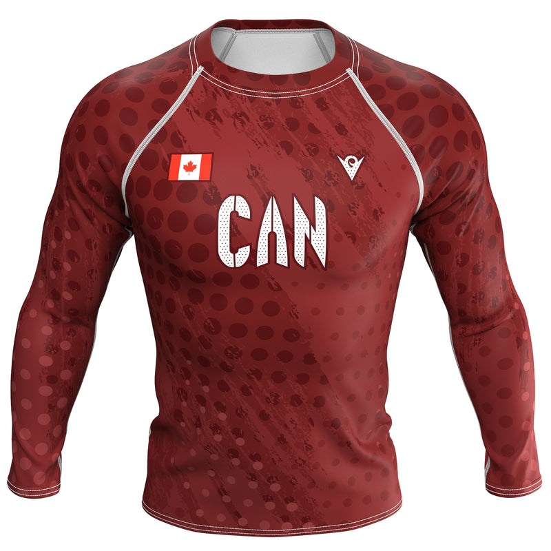 Load image into Gallery viewer, Canada - CAN 1 - Country Codes (Men&#39;s Rash Guard) Olympian
