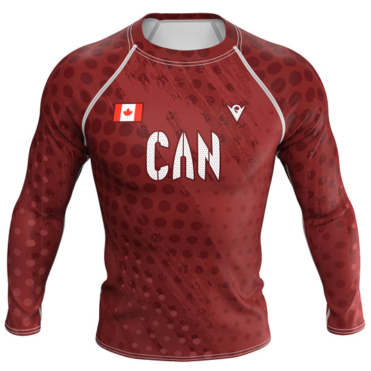 Canada - CAN 1 - Country Codes (Men's Rash Guard) Olympian