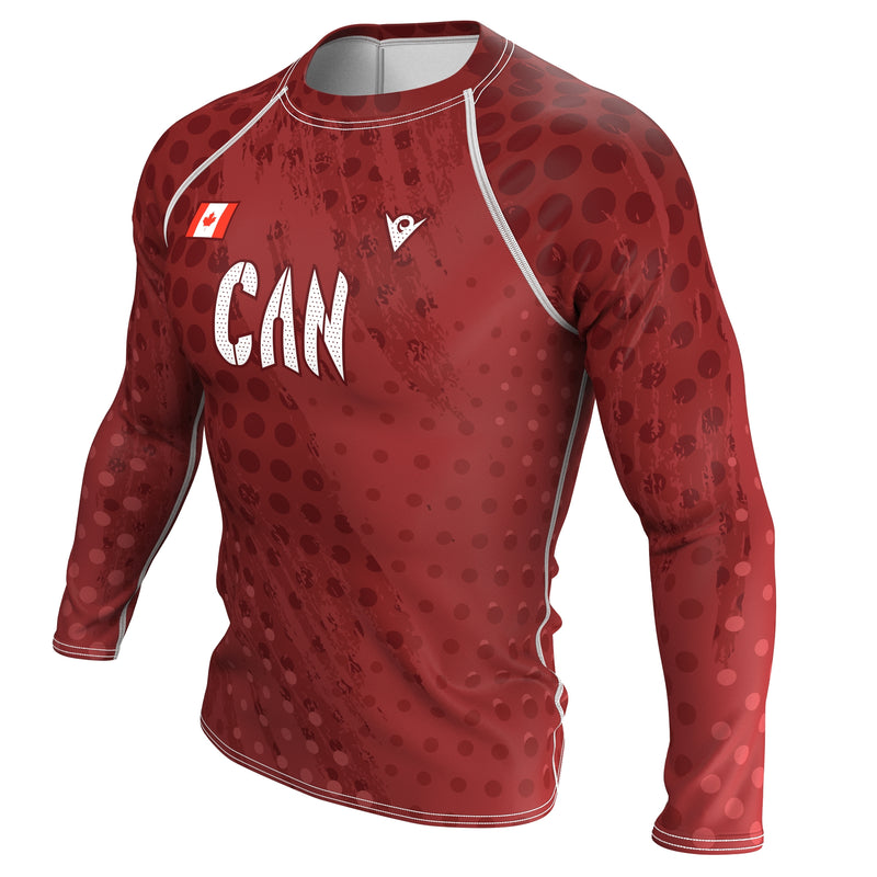 Load image into Gallery viewer, Canada - CAN 1 - Country Codes (Men&#39;s Rash Guard) Olympian
