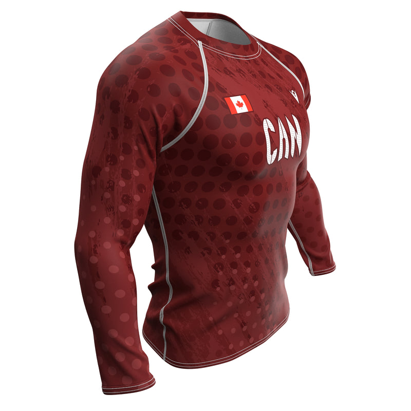 Load image into Gallery viewer, Canada - CAN 1 - Country Codes (Men&#39;s Rash Guard) Olympian
