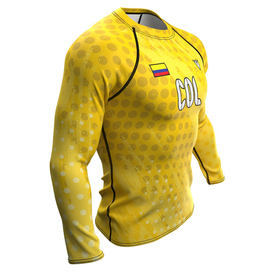 Colombia - COL 57 - Country Codes (Men's Rash Guard) Olympian