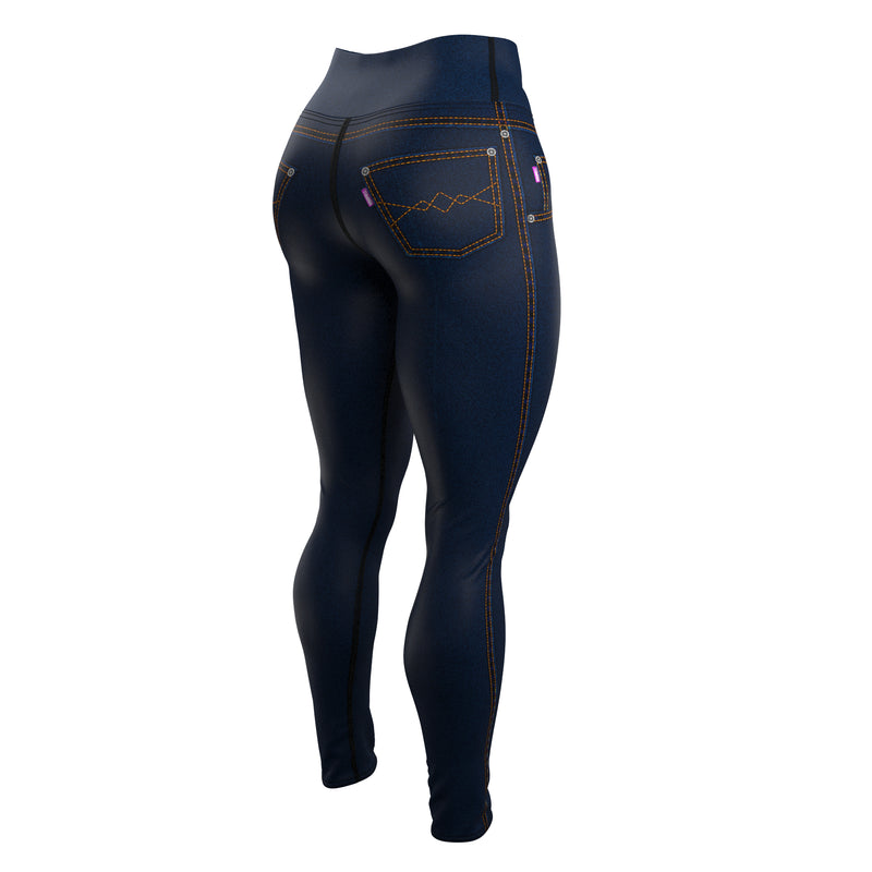 Load image into Gallery viewer, Denim Glow (Women's Yoga Pants) Yoga Bliss/Urban
