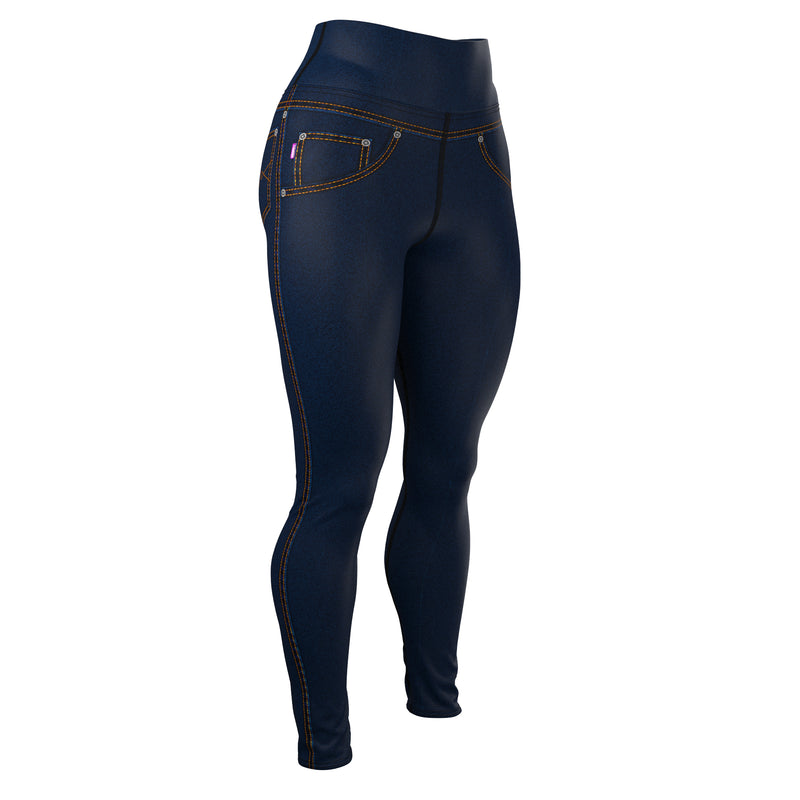 Load image into Gallery viewer, Denim Glow (Women's Yoga Pants) Yoga Bliss/Urban
