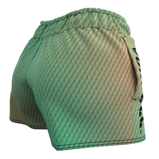 Voxpell Flying Dragon Skin (Women's Sports Shorts - Recycled Polyester) Martial Warrior