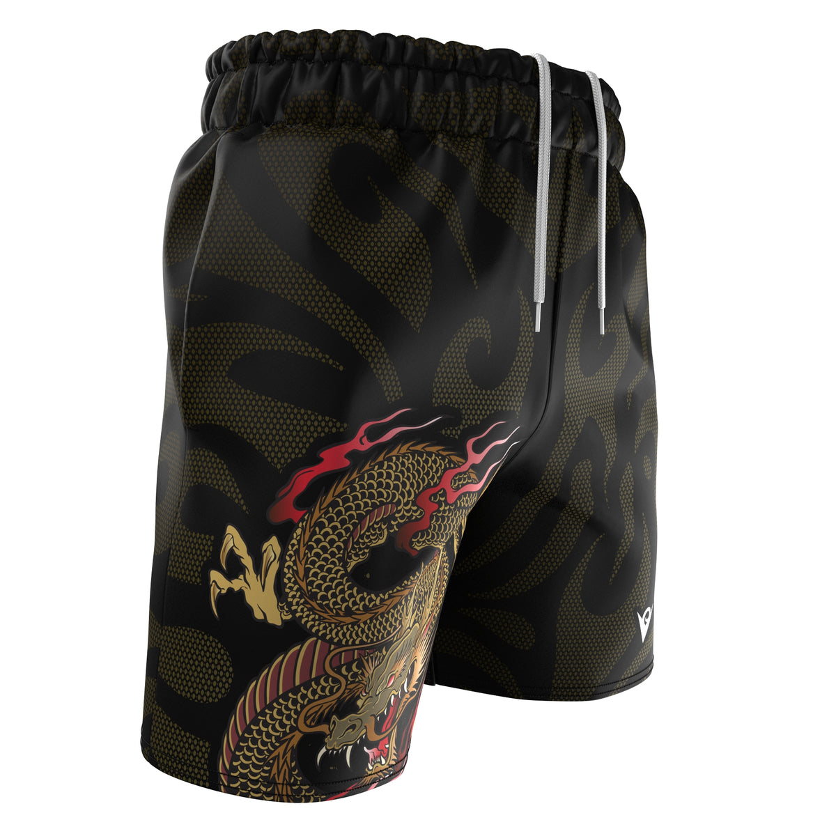 Voxpell Dragon Warrior (Men&#39;s Sports Shorts - Recycled Polyester) Martial Warrior