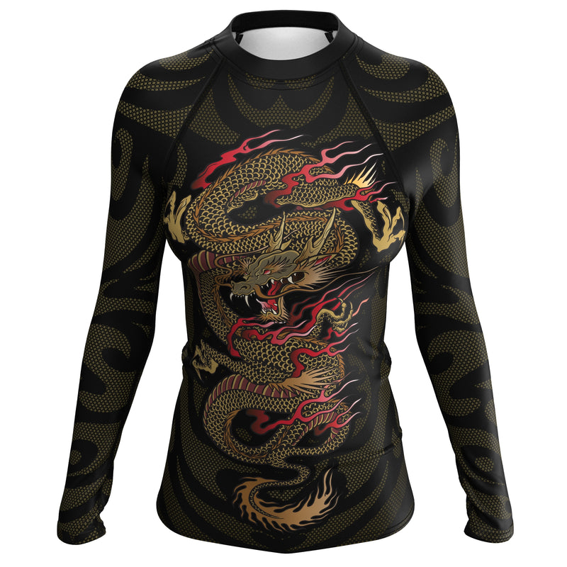 Load image into Gallery viewer, Voxpell Dragon Warrior (Girls&#39; Rash Guard) Martial Warrior
