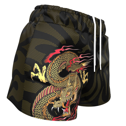Voxpell Dragon Warrior (Women's Sports Shorts - Recycled Polyester) Martial Warrior
