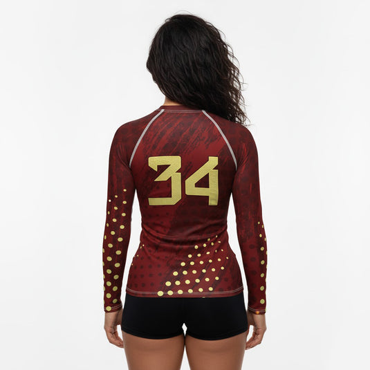 Spain (España) - ESP 34 - Country Codes (Women's Rash Guard) Olympian