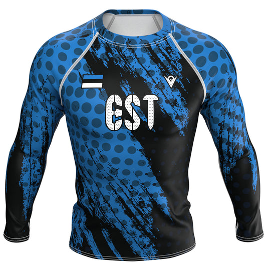 Estonia (Eesti) - EST 372 - Country Codes (Men's Rash Guard) Olympian