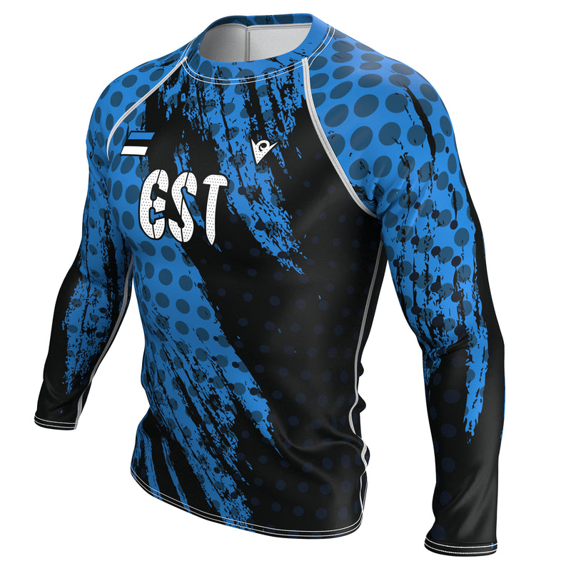 Load image into Gallery viewer, Estonia (Eesti) - EST 372 - Country Codes (Men's Rash Guard) Olympian
