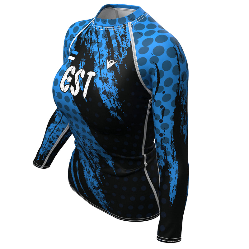 Load image into Gallery viewer, Estonia (Eesti) - EST 372 - Country Codes (Women's Rash Guard) Olympian
