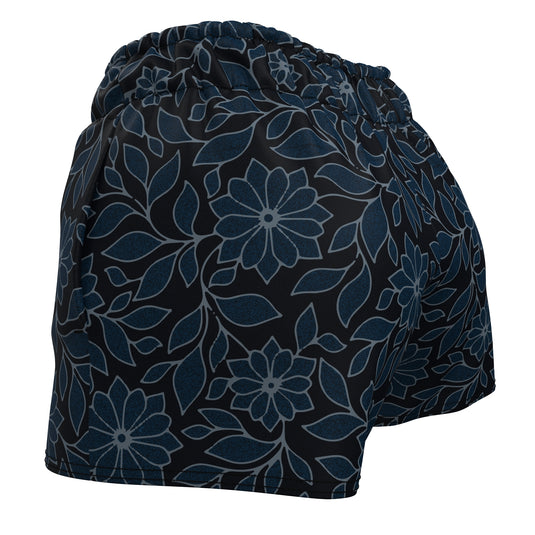 Floral Elegance (Women's Sports Shorts - Recycled Polyester) Yoga Bliss/Urban