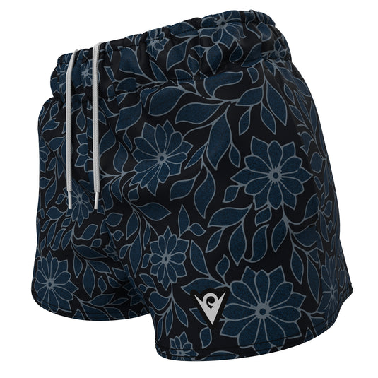 Floral Elegance (Women's Sports Shorts - Recycled Polyester) Yoga Bliss/Urban