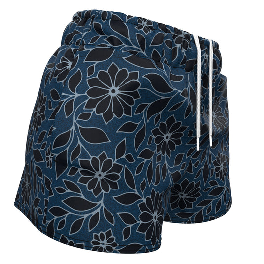 Floral Elegance (Women's Sports Shorts - Recycled Polyester) Yoga Bliss/Urban