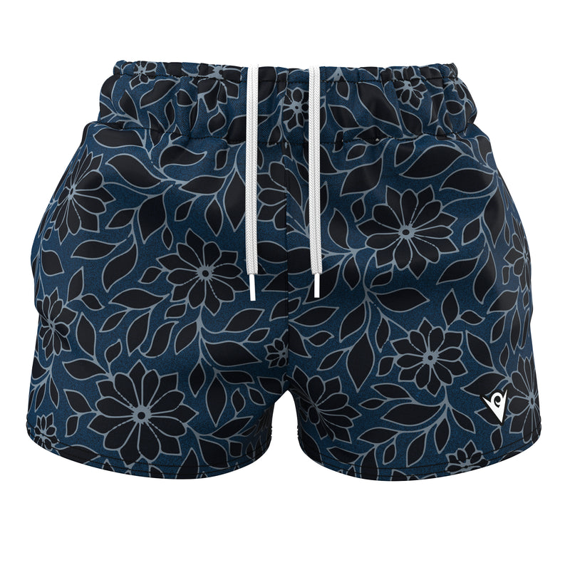 Load image into Gallery viewer, Floral Elegance (Women's Sports Shorts - Recycled Polyester) Yoga Bliss/Urban

