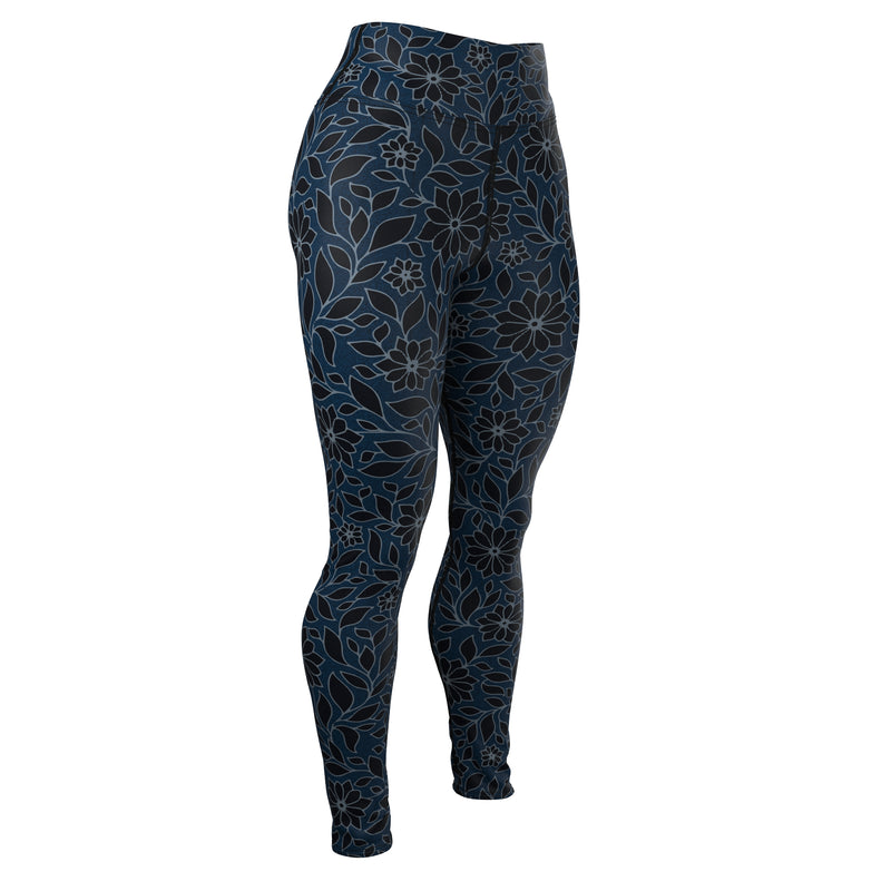 Load image into Gallery viewer, Floral Elegance (Women's Yoga Pants) Yoga Bliss/Urban

