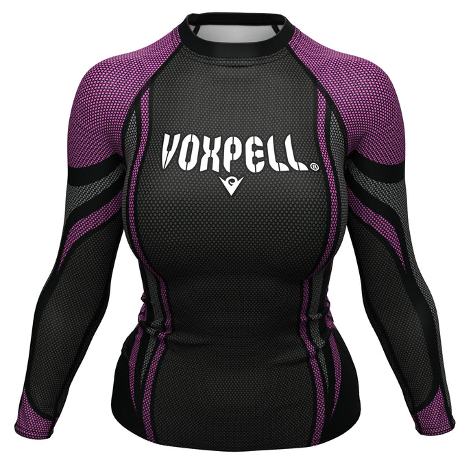 Voxpell Galaxy (Fuchsia/Grey) (Women's Rash Guard) Excelsior