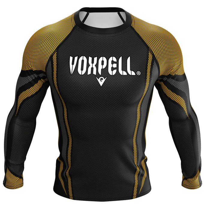 Voxpell Galaxy (Yellow/Grey) (Men's Rash Guard) Excelsior