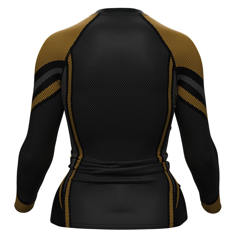 Load image into Gallery viewer, Voxpell Galaxy (Yellow/Grey) (Women&#39;s Rash Guard) Excelsior
