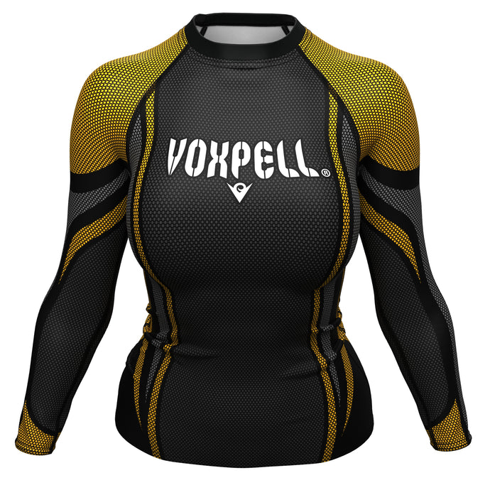 Voxpell Galaxy (Yellow/Grey) (Women's Rash Guard) Excelsior