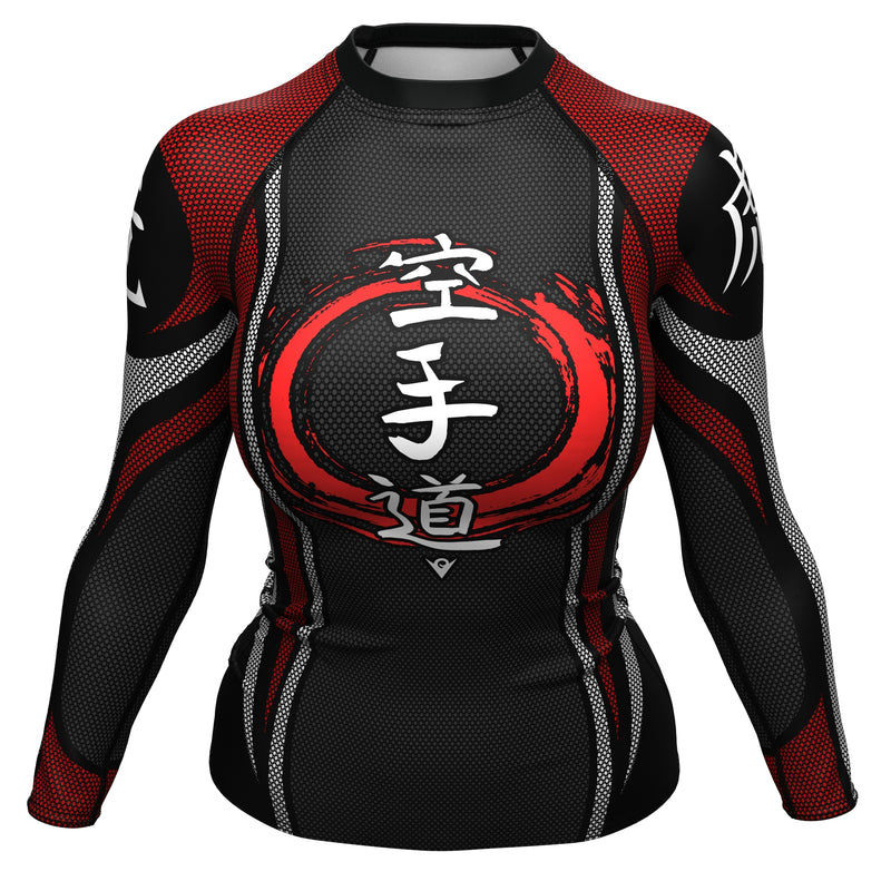 Load image into Gallery viewer, Karate-Do - Training Armor (Women&#39;s Rash Guard) Martial Warrior
