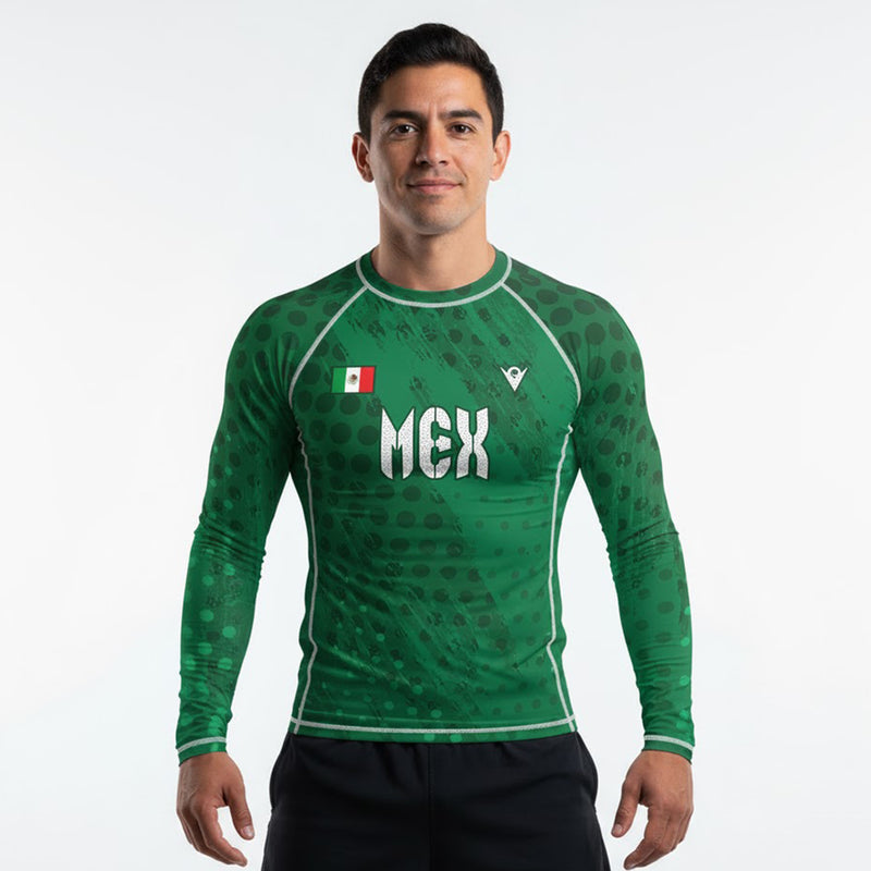 Load image into Gallery viewer, México - MEX 52 - Country Codes (Men&#39;s Rash Guard) Olympian
