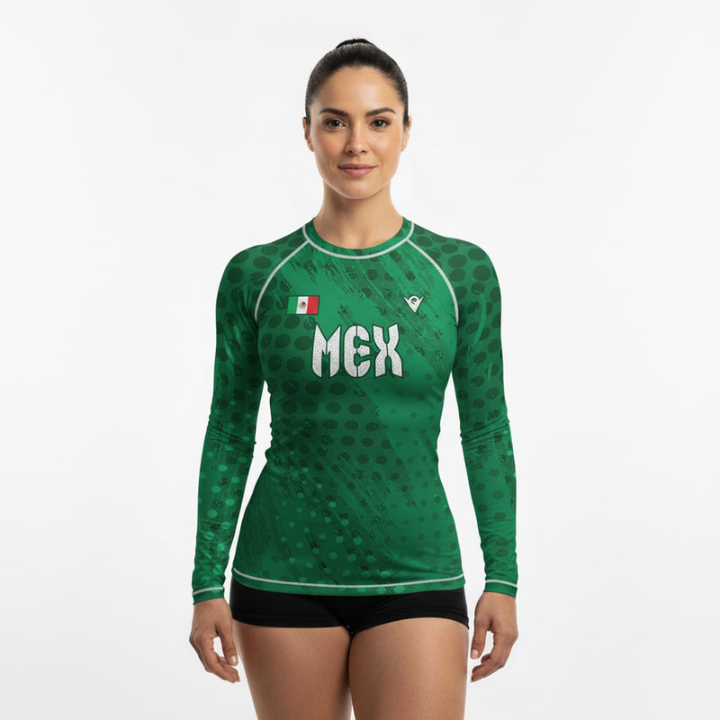 Load image into Gallery viewer, México - MEX 52 - Country Codes (Women&#39;s Rash Guard) Olympian
