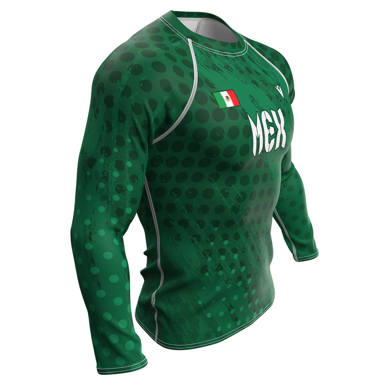 Load image into Gallery viewer, México - MEX 52 - Country Codes (Men&#39;s Rash Guard) Olympian
