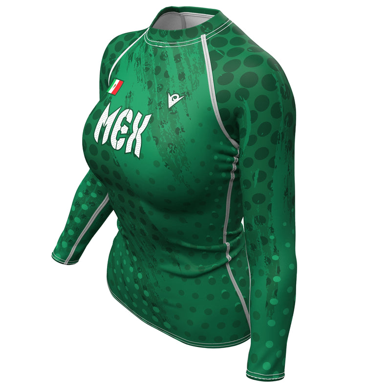 Load image into Gallery viewer, México - MEX 52 - Country Codes (Women&#39;s Rash Guard) Olympian
