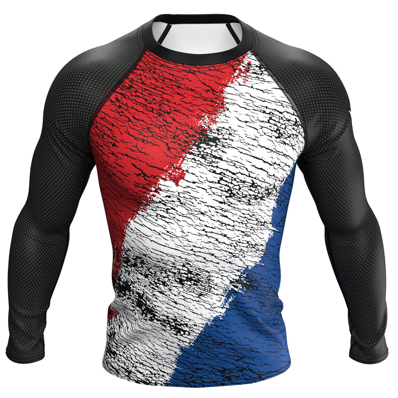 Load image into Gallery viewer, Netherlands (Nederland - Vlag) - Urban (Men&#39;s Rash Guard) Olympian
