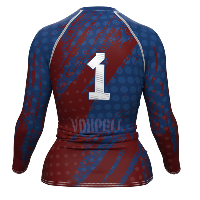 Load image into Gallery viewer, Puerto Rico - PUR 1 - Country Codes (Women&#39;s Rash Guard) Olympian
