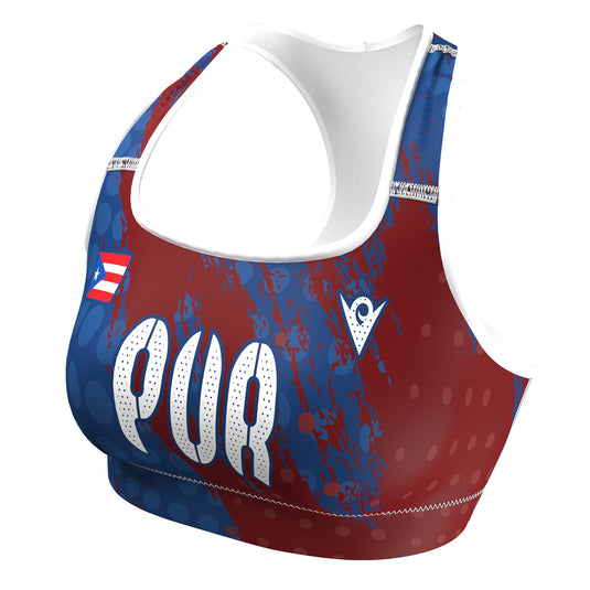 Puerto Rico - PUR 1 - Country Codes (Sports Bra) Olympian